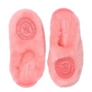 Victoria's Secret Faux Fur Slipper – Pink Logo
